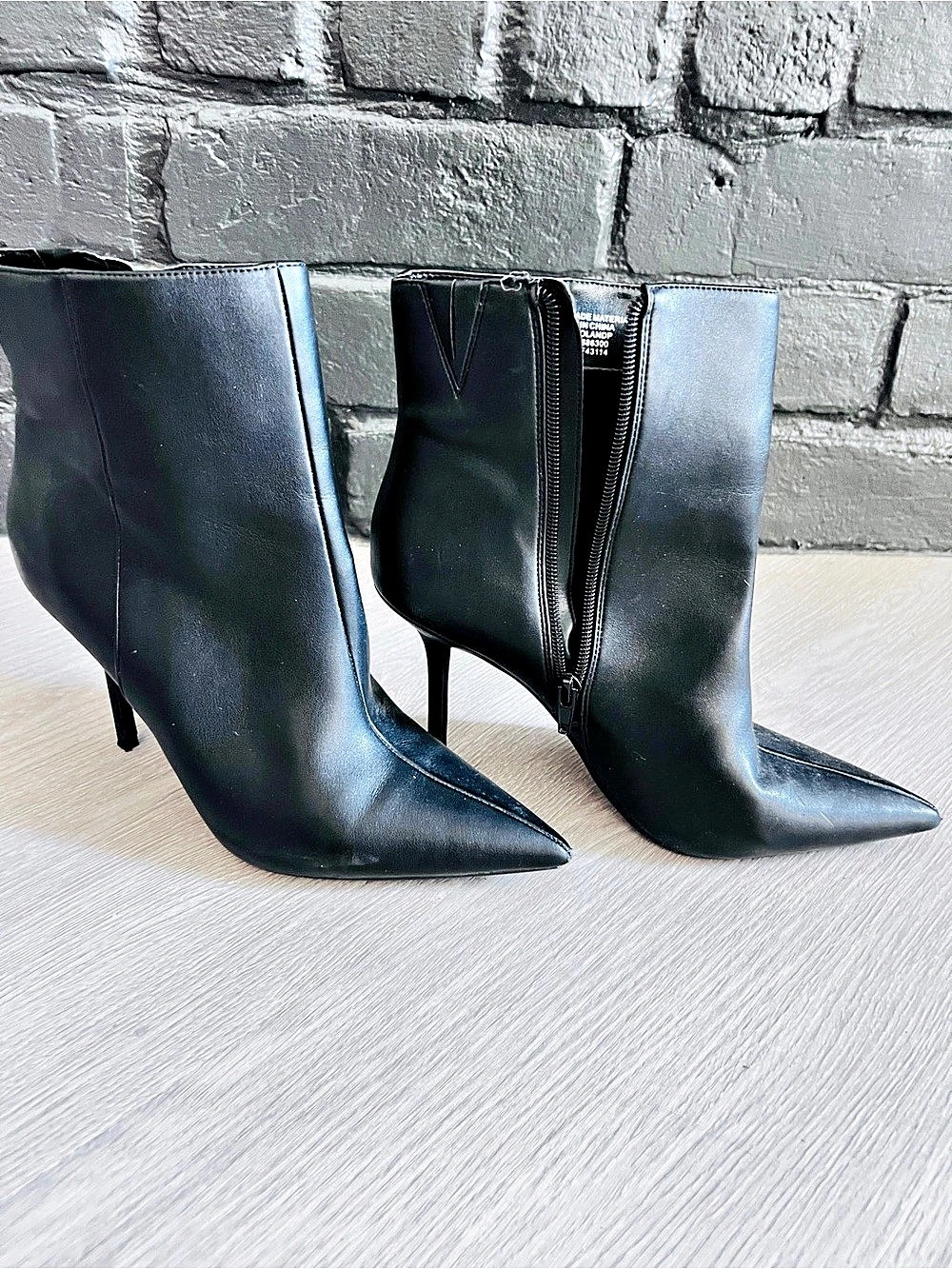 INC International Concepts Holand Pointed-Toe Dress Booties Black